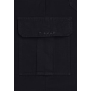 Pantaloni Cargo carrot fit in canvas