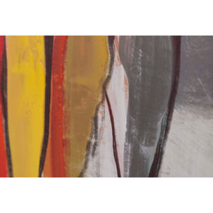 Cuadro Abstracto Siluetas Marco Negro 80x4x120 Cm