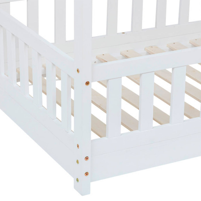 Cama infantil "bosco" blanco 90x190cm