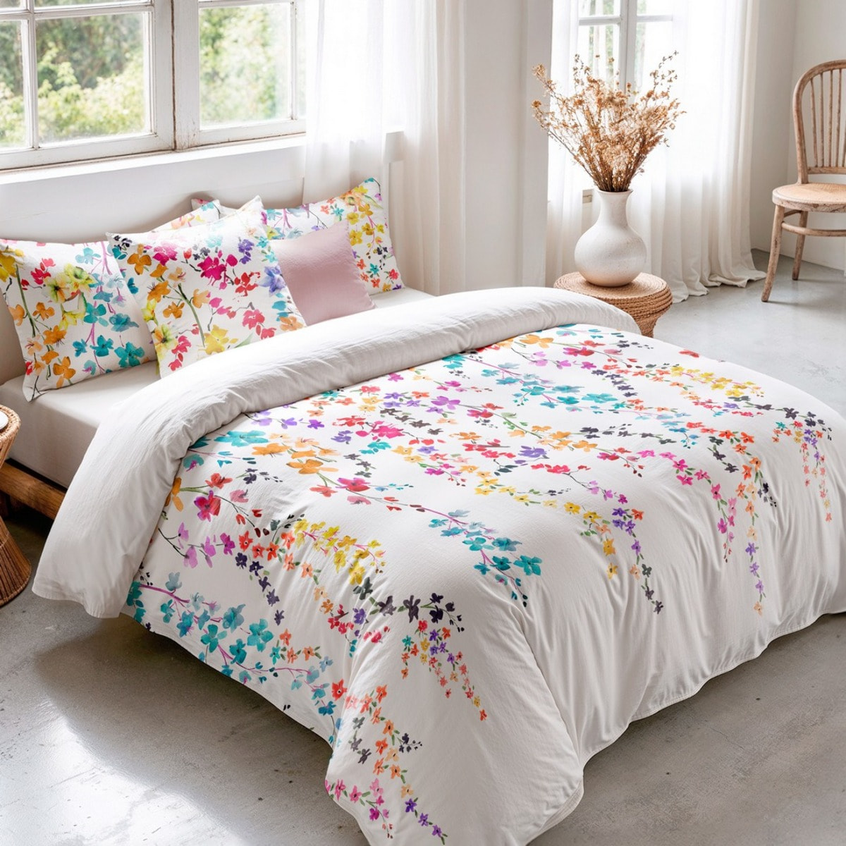 Funda nórdica 100% algodón 200 hilos Haku Multi