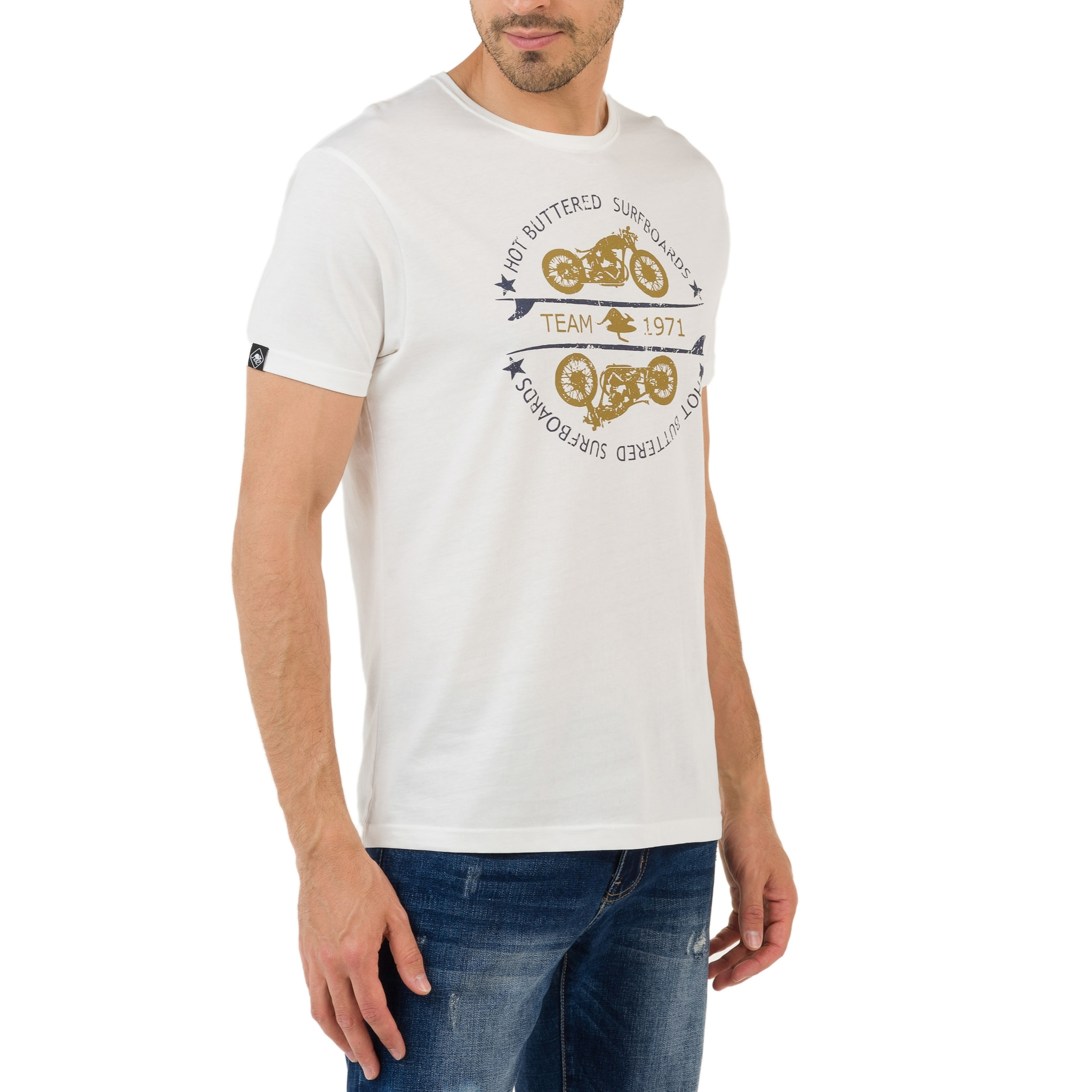 Camiseta Hot Buttered THUNDER Blanco