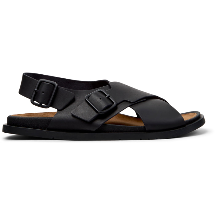 Sandalias - CAMPER Lluc Sandal - Negro - Cuero liso
