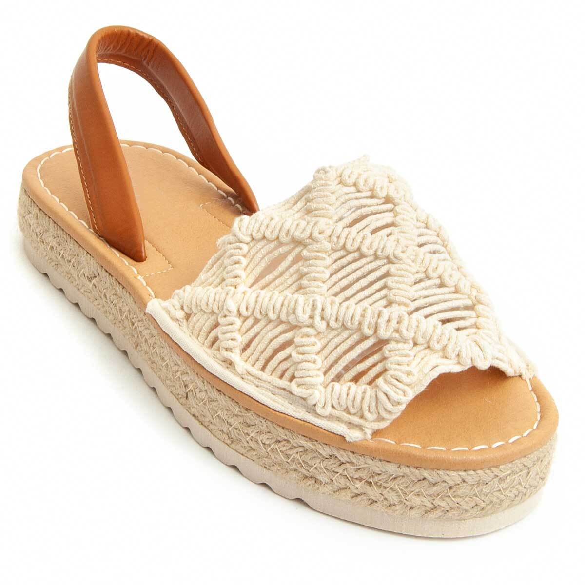 Sandalias de plataforma - Beige - Altura: 3 cm