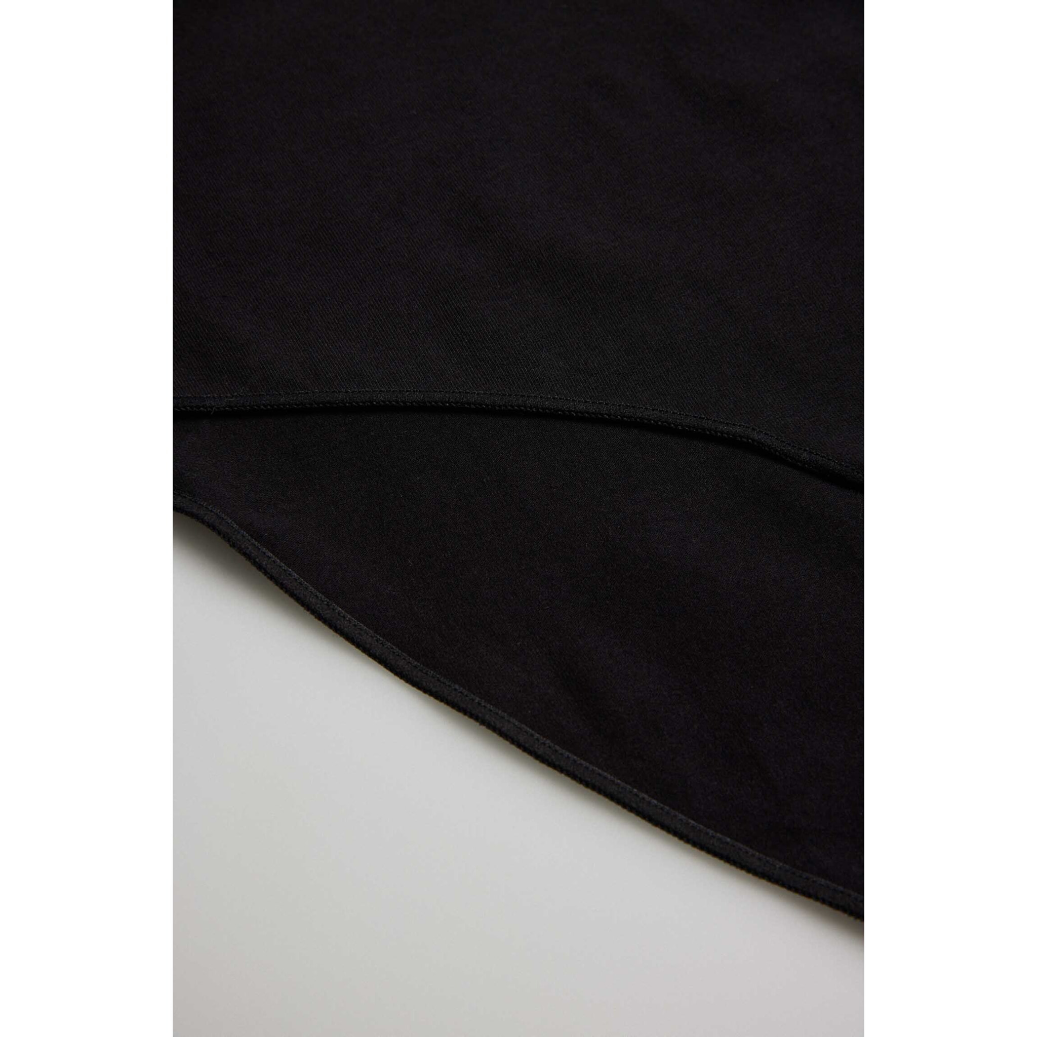 Slip basicohe in cotone neri a vita alta