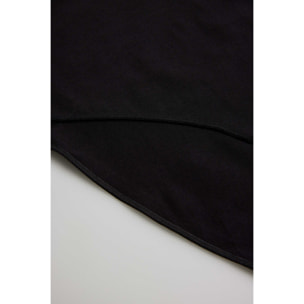 Slip basicohe in cotone neri a vita alta
