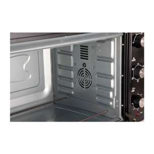 Horno de sobremesa JATA HN966 de 66 litros. 4 funciones: rotisserie, horno, grill y convección