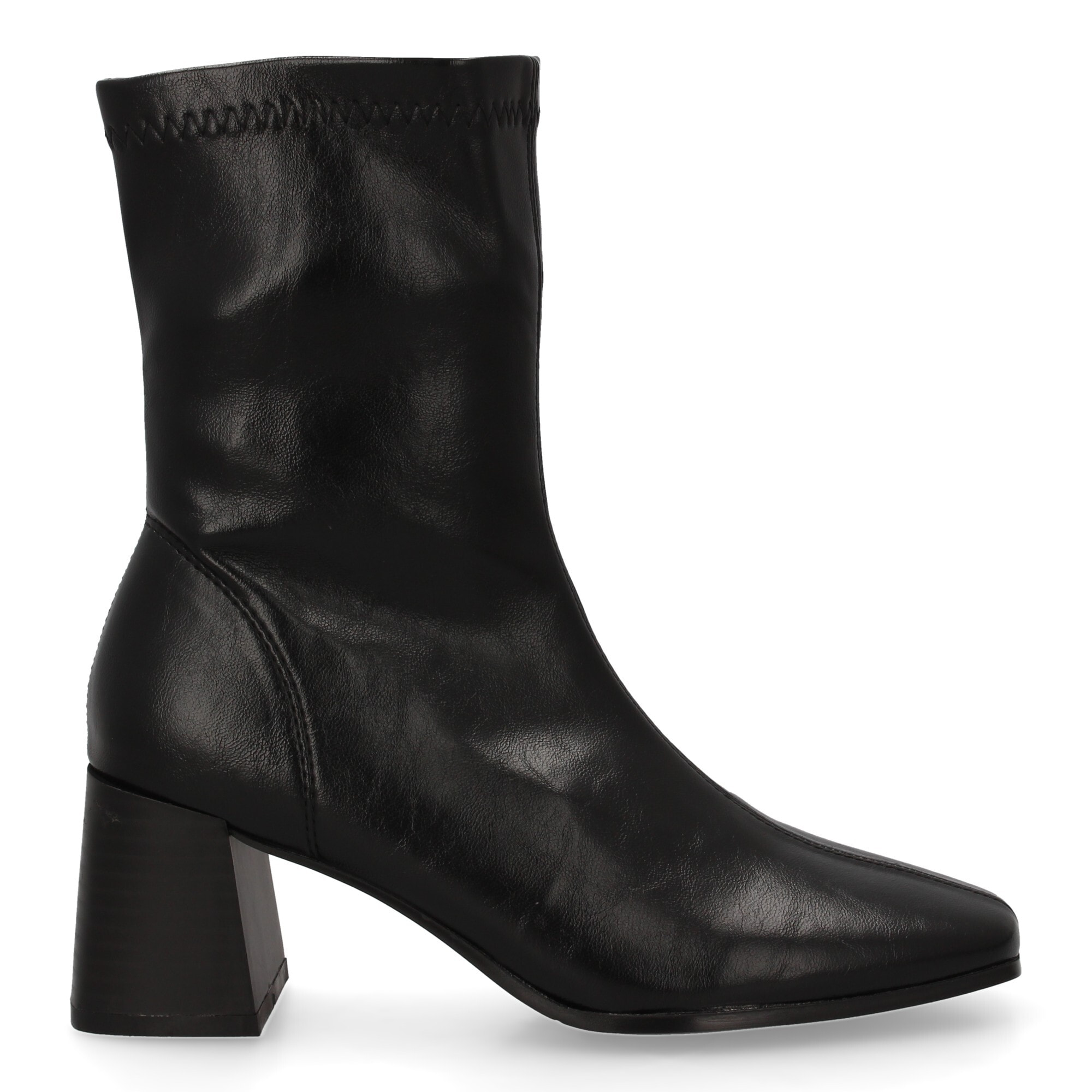 Botin mujer con tacon y estampado liso