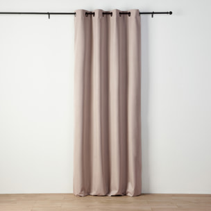 Rideau occultant chiné à oeillets - Taupe