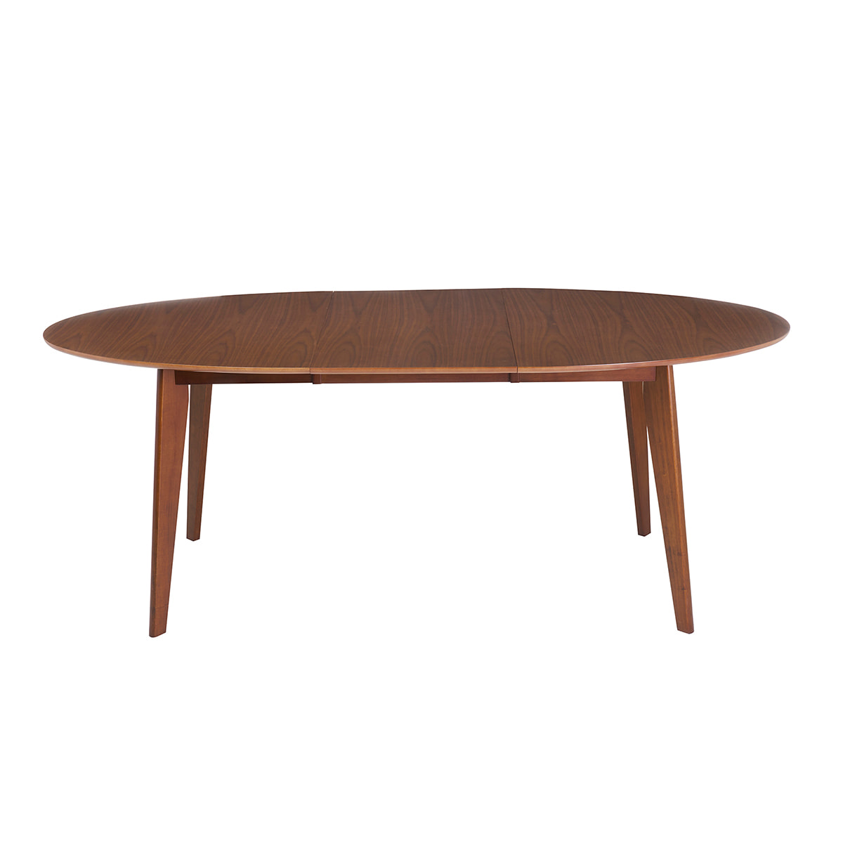 Table à manger extensible ovale en bois foncé L150-200 MARIK