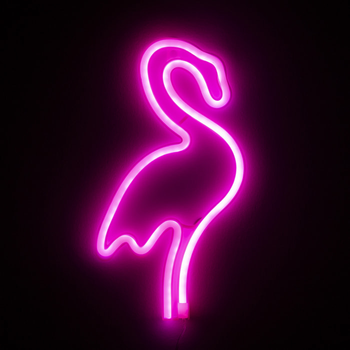 Ciondolo neon fucsia Flamenco design.