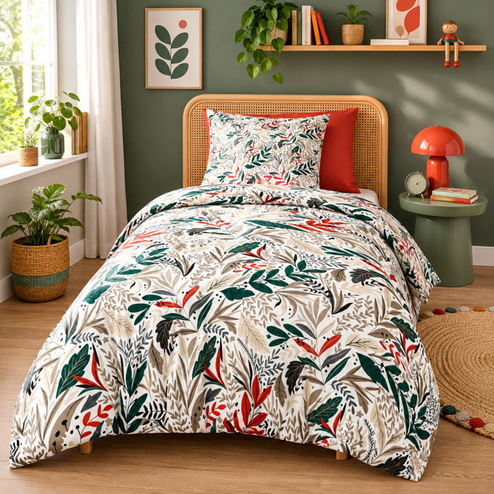 Parure housse de couette 2pcs 100%microfibre 60gsm luziola