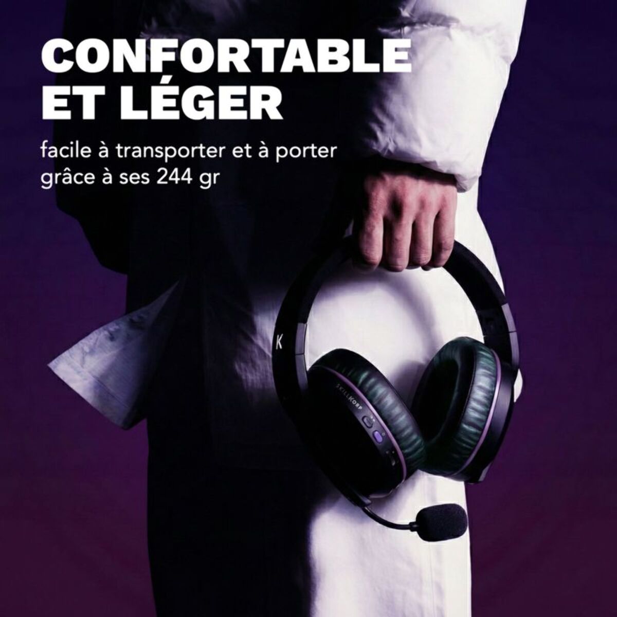 Casque gamer SKILLKORP H5 NOIR SANS FIL Access