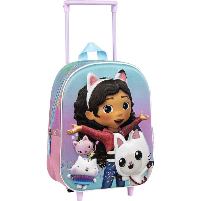 Mochila Infantil Trolley 3D Gabby´S Dollhouse