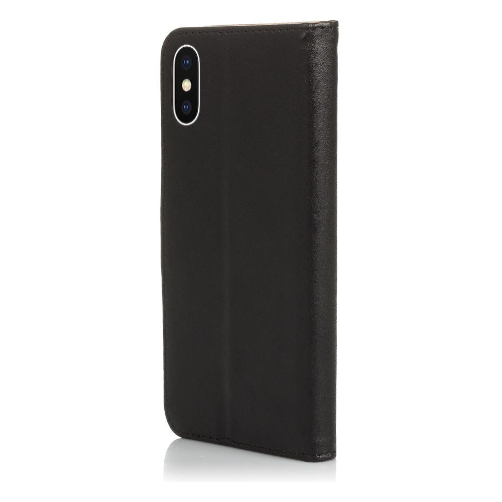 Funda tipo libro de piel sintética para iPhone X