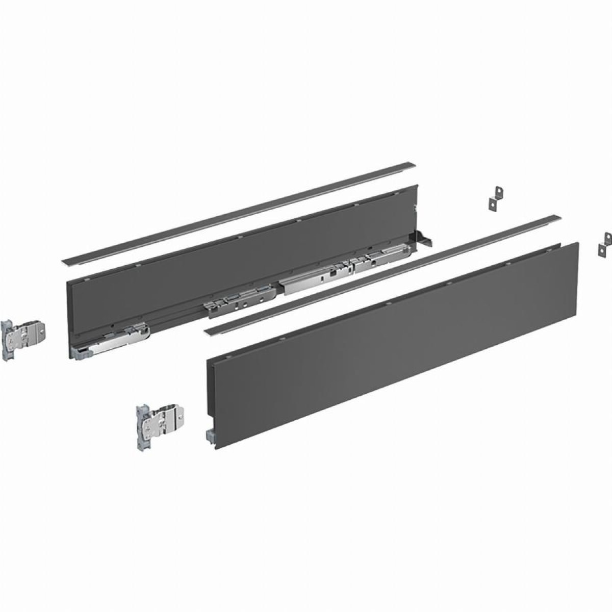Profil Avantech You L.350 x H.101 mm HETTICH Anthracite set - 9255326