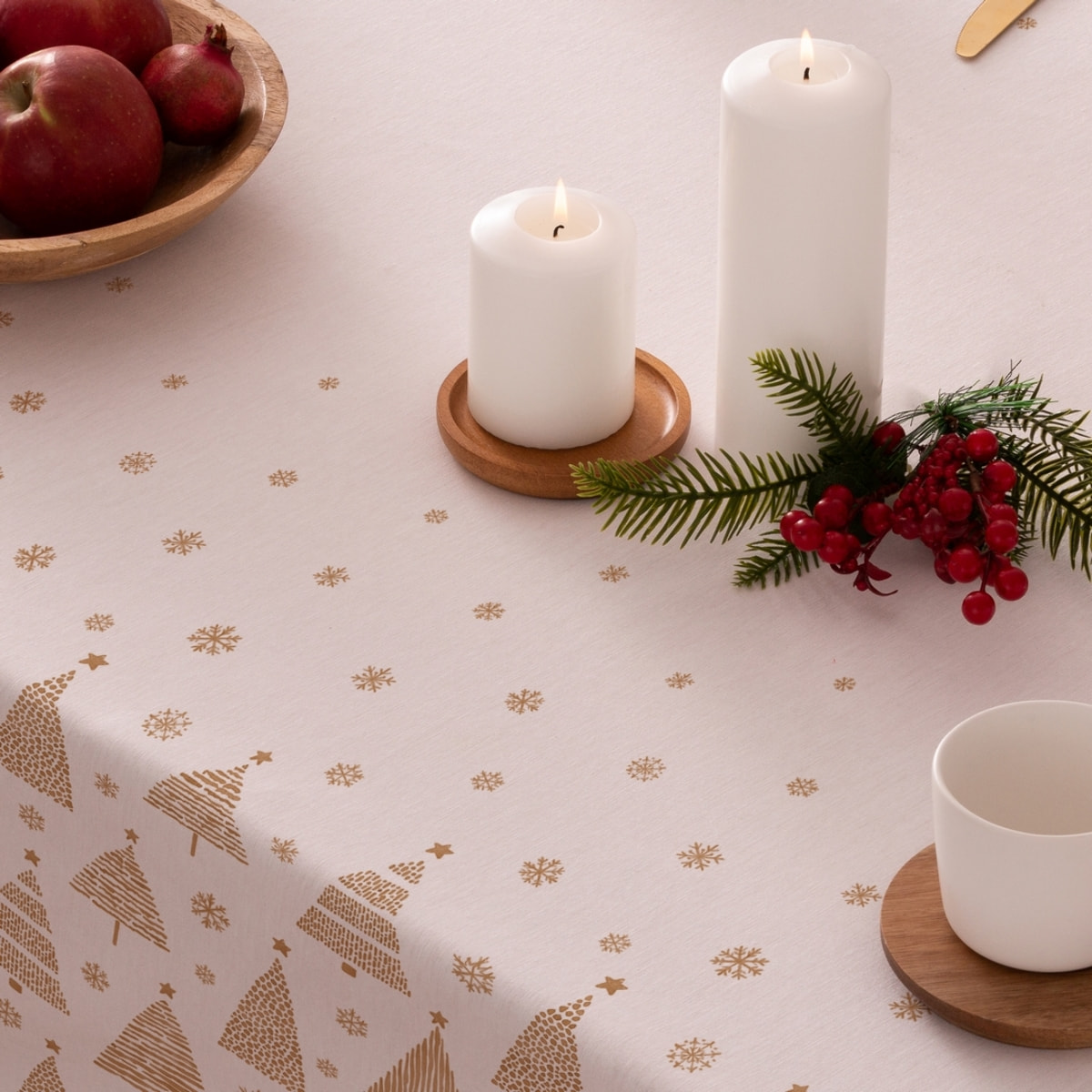 Mantel antimanchas ZURIA OCRE