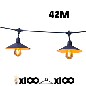 Guirlande connectable VINTY 100xE27 42M