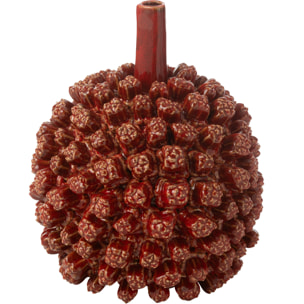 J-Line vase Saki - céramique - rouge - large - Ø 24.5 cm