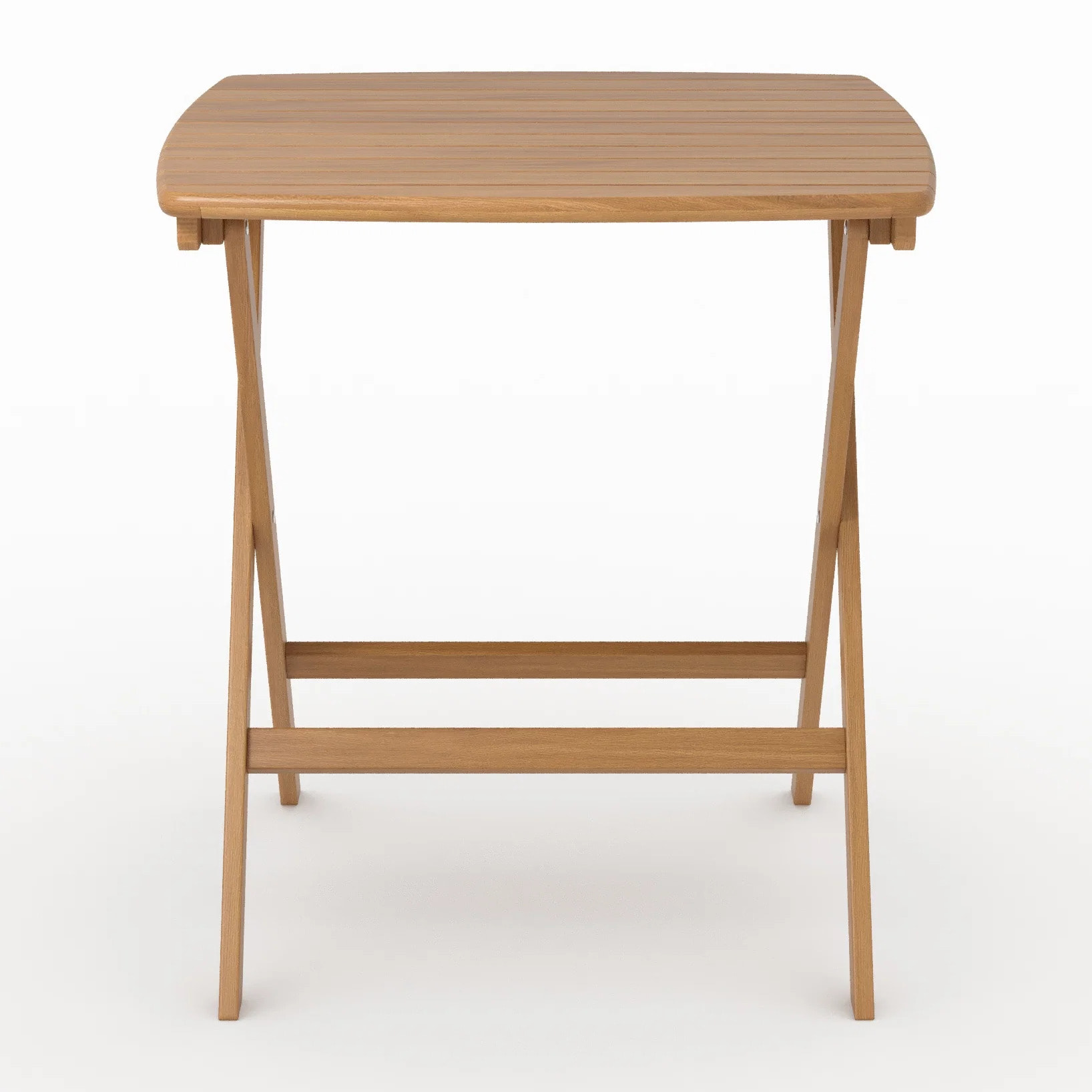 Table de jardin pliante carré en bois d'acacia huilé 2 personnes - Siquijor