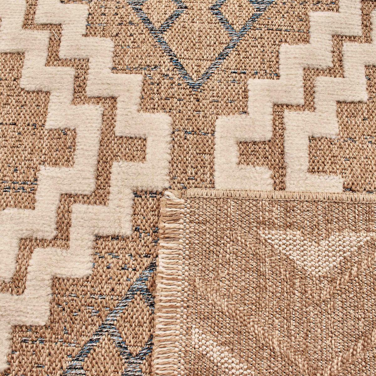 Tapis extérieur tissé kilim rectangle BUTA