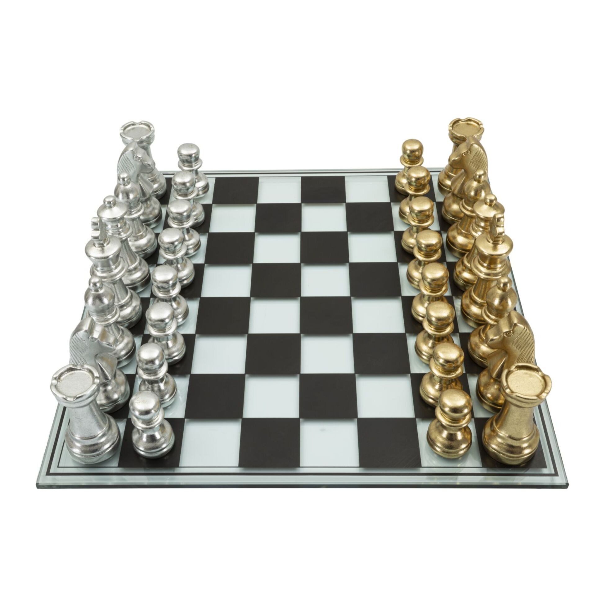 SET SCACCHIERA NERA/BIANCA CM 50,5X50,5X14
