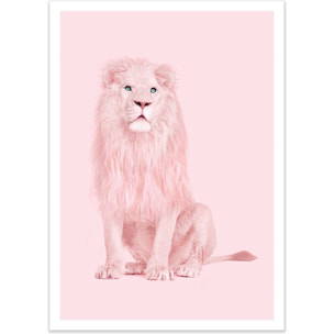 Affiche - Pink Lion - Paul Fuentes