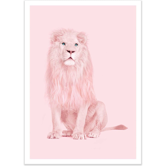 Affiche - Pink Lion - Paul Fuentes