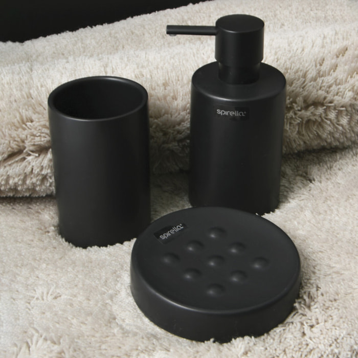 Gobelet Céramique TUBE-MATT Noir mat Spirella