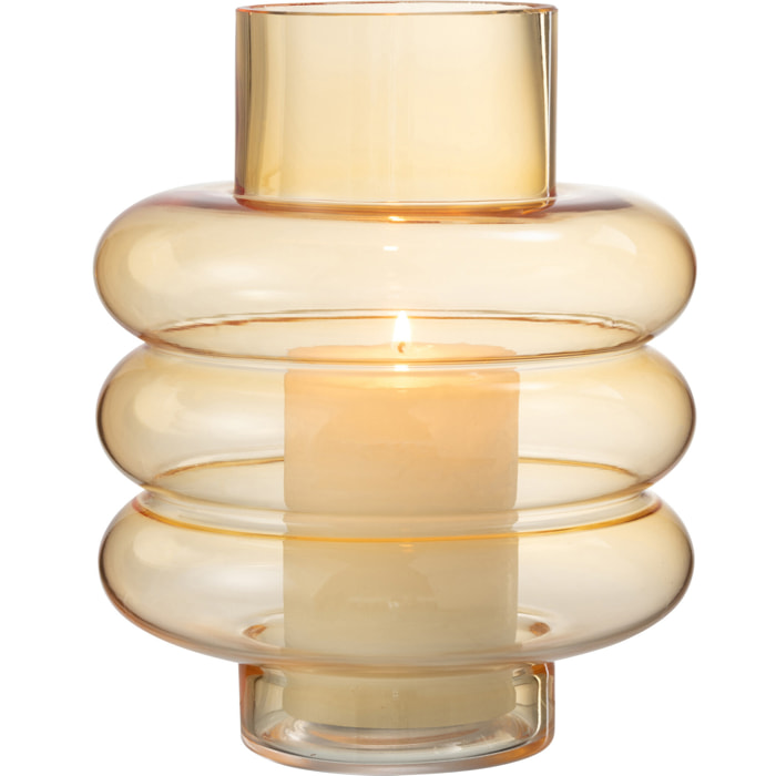 J-Line vase Lima - verre - ocre - large - 22.5 cm de hauteur