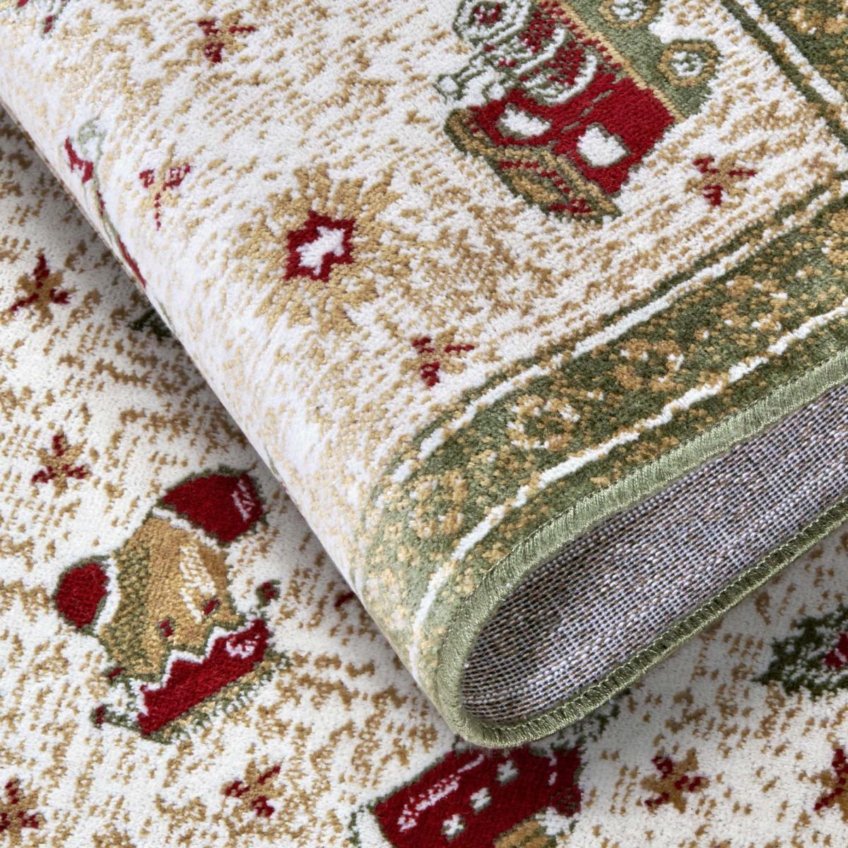 Tapis salon ou chambre enfant,  motif fêtes de SANTA 1, kilim original, entretien facile