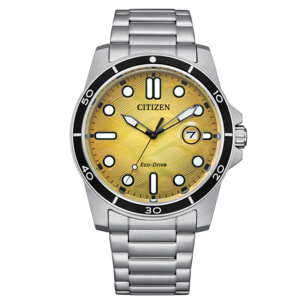 Reloj Citizen AW1816-89X Hombre Analogico Solar con Correa de Acero inoxidable