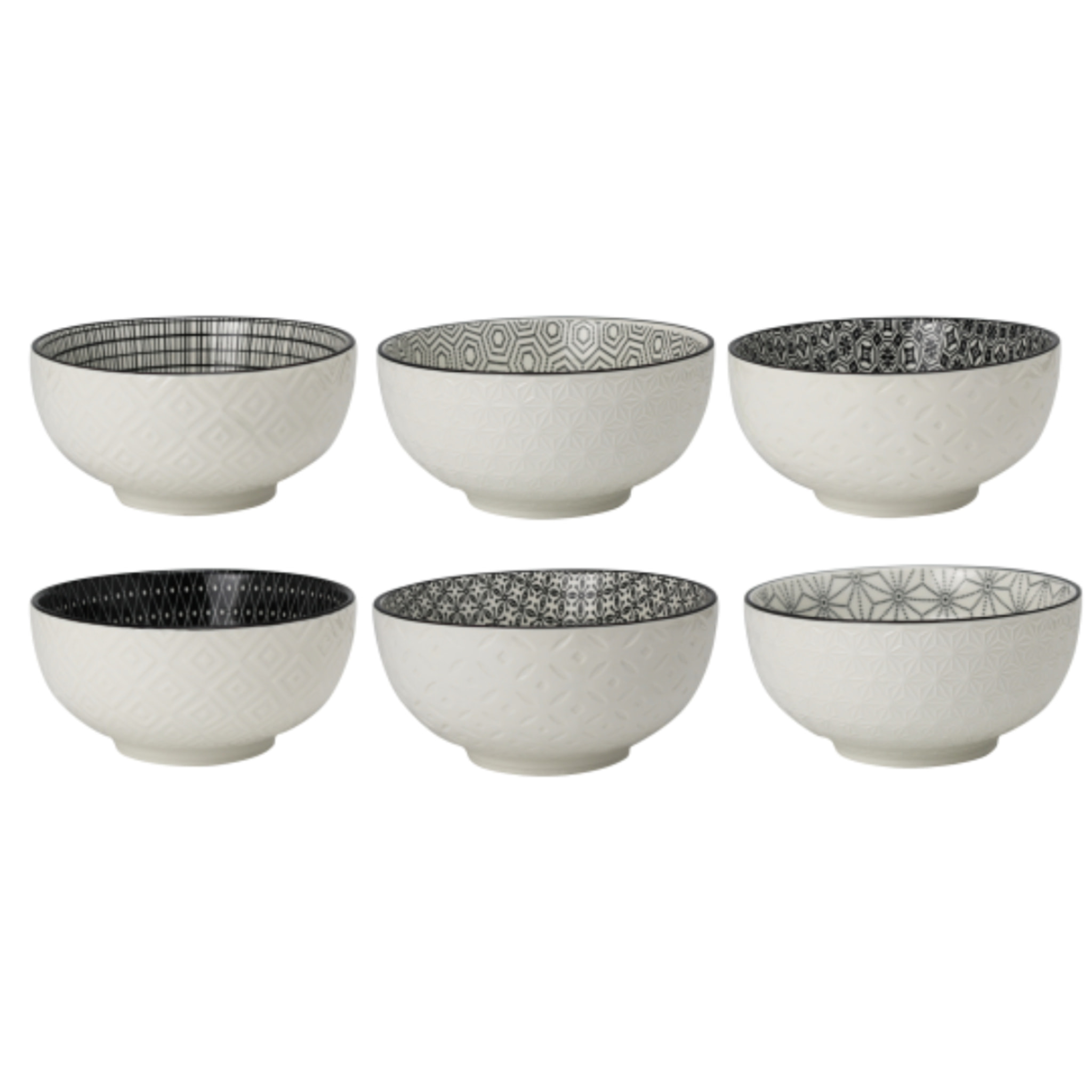 Lot de 6 grands bols, KOMAE