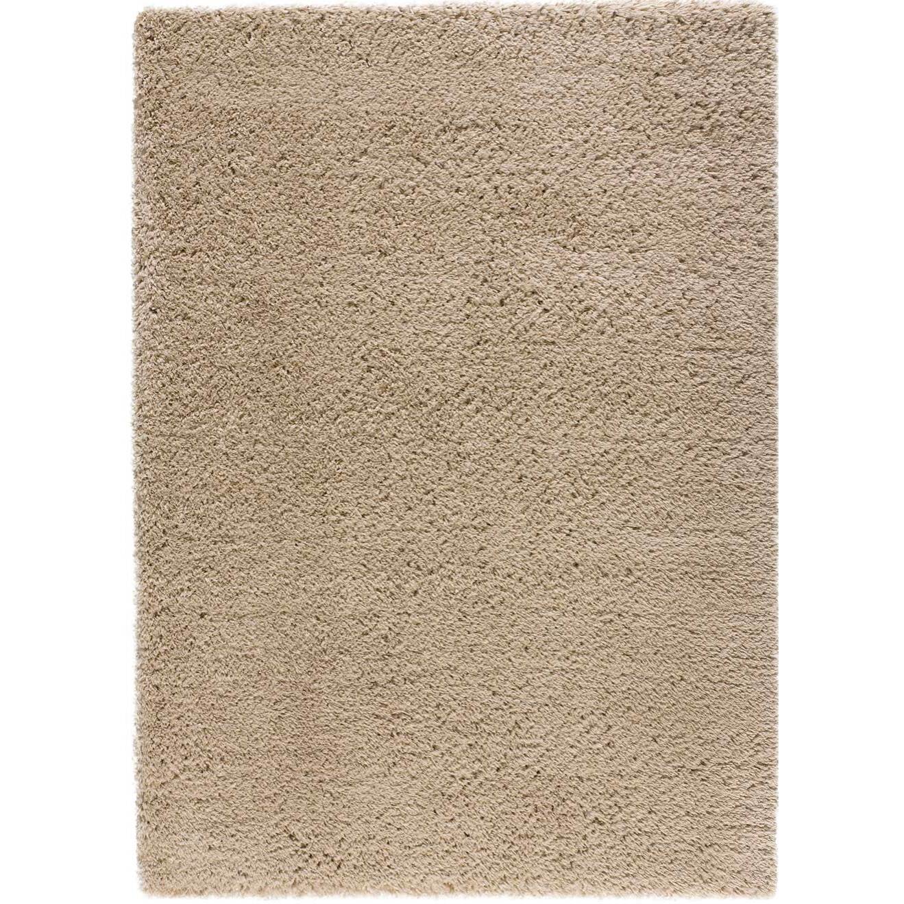 SHAGGY RECICLADA Alfombra shaggy lisa en beige, varias medidas disponibles.