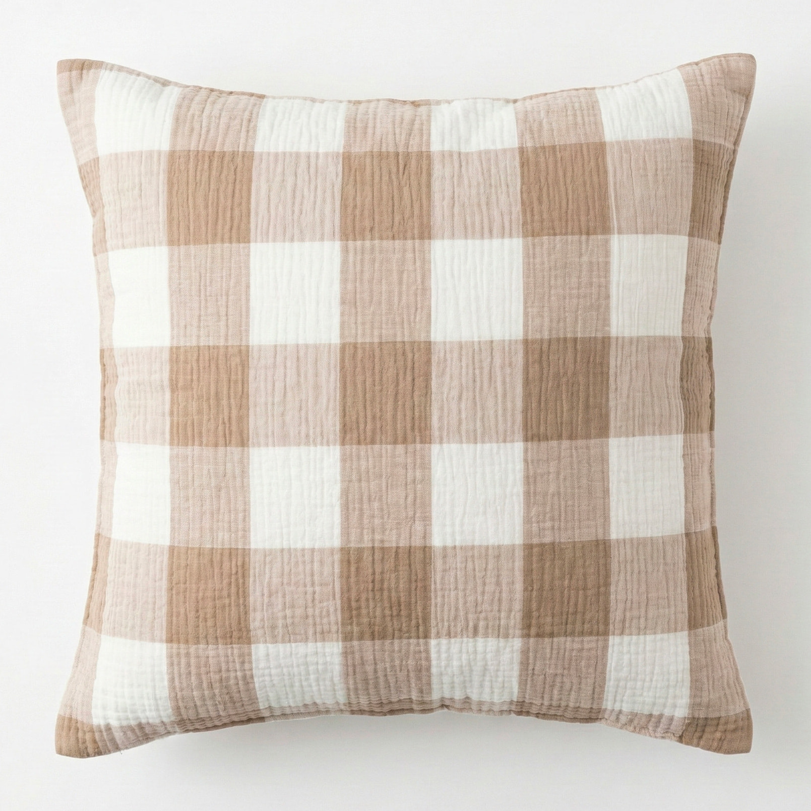 Housse de coussin en gaze de coton, SIMPLEMENT GAUFRÉ