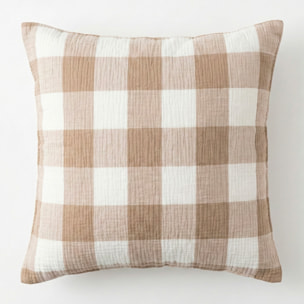 Housse de coussin en gaze de coton, SIMPLEMENT GAUFRÉ
