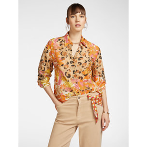 Elena Mirò - Camicia stampata - Beige