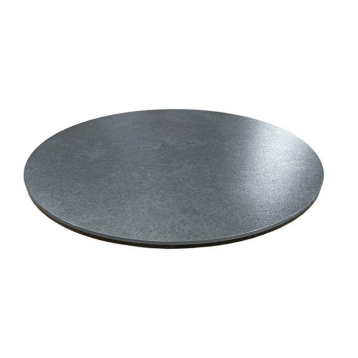 Plateau rotatif tournant 360° D. 55 cm céramique gris anthracite - LAZY