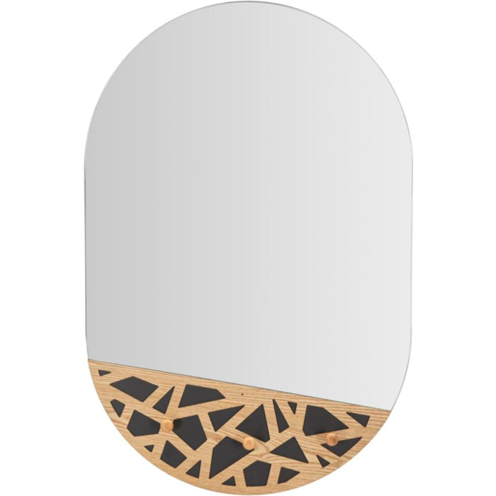 SPECCHIO DA MURO C/APP-ABITI CARV CM 60X5,3X90