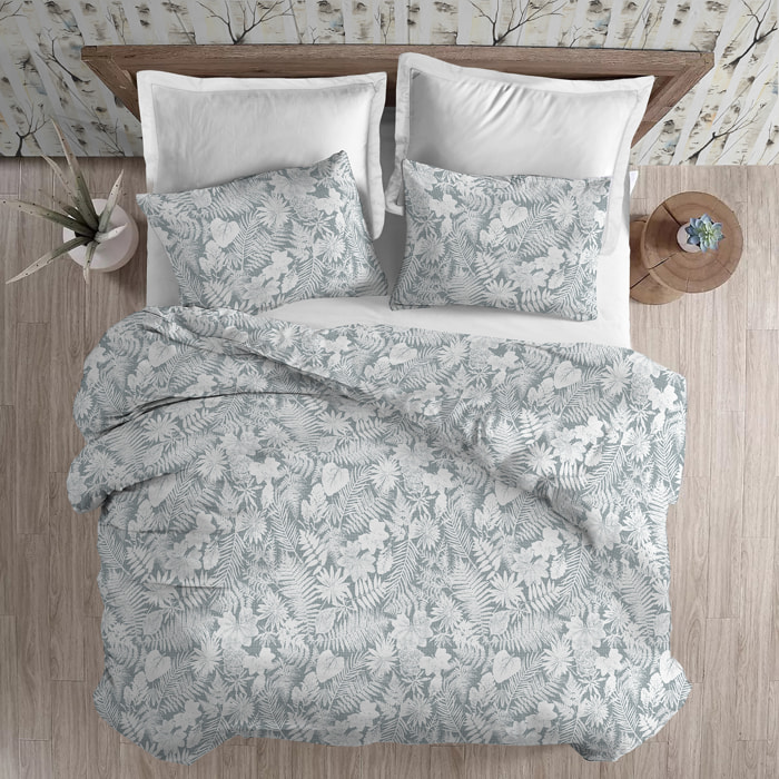 Parure copripiumino flanella clorofilla verde