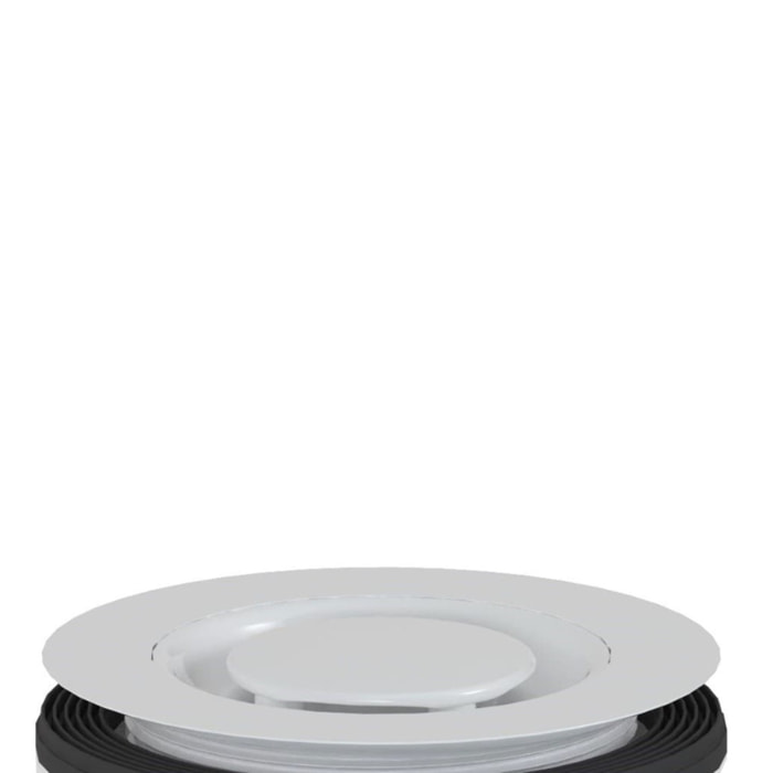 Siphon design pour receveur de douche 90 x 40/50m, couvercle blanc (E90KOB)