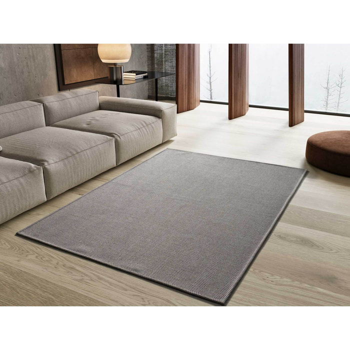 ESPIGA Alfombra lisa lavable en color gris, varias medidas disponibles