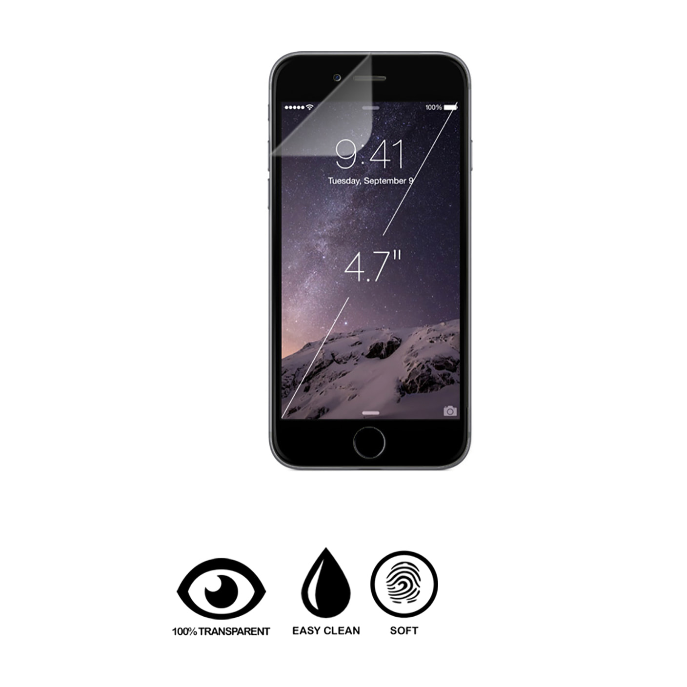 DAM Protezione Iphone 6/6S 6x2x14 Cm. Colore trasparente