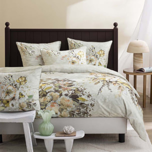 Housse de couette imprimée en satin de coton, MARGARETTA