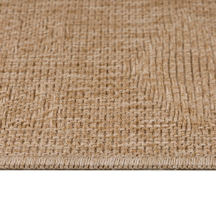 DHAKA - Tapis intérieur/extérieur aspect jute uni beige
