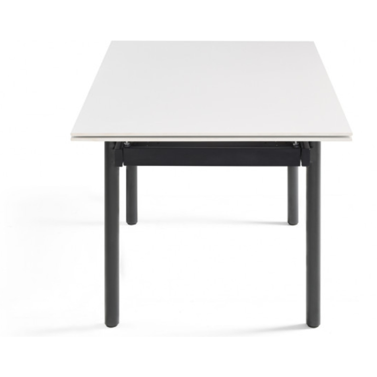 Table extensible en céramique blanc pure L160/240cm - 9 piètements - UNIK