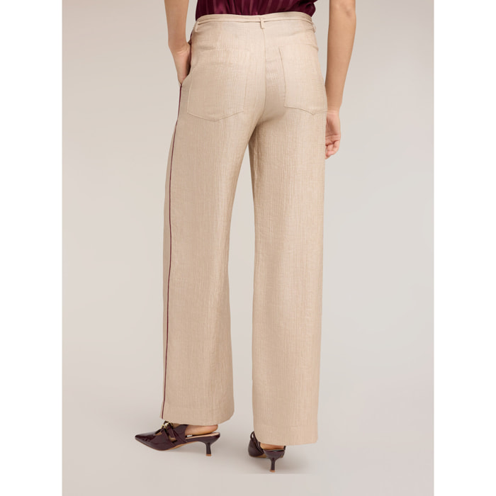 Motivi - Pantalones palazzo de crepón - Beige