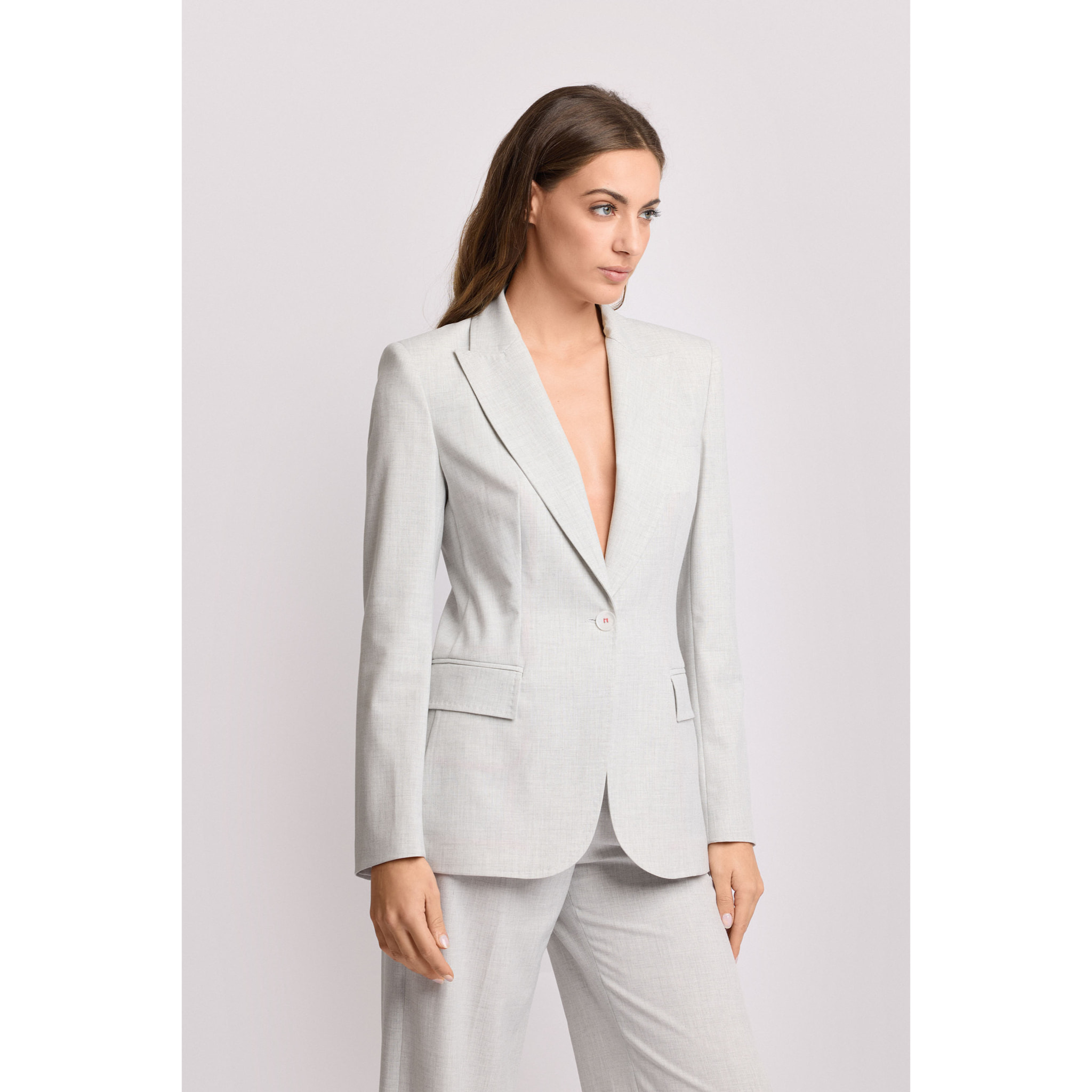 Kocca - Giacca monopetto sartoriale Donna, Tinta unita, Scollo a V