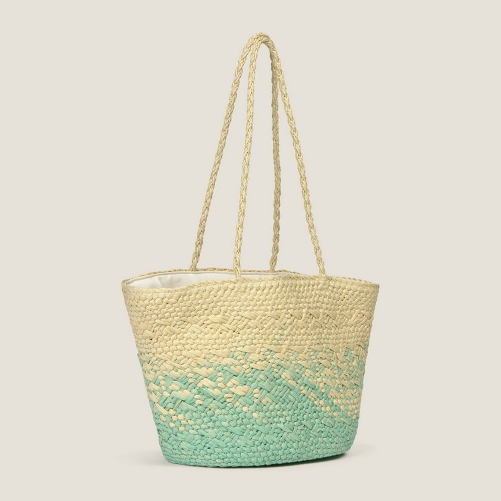 Bolso de playa papel Lilita color azul aqua Papel