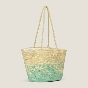 Bolso de playa papel Lilita color azul aqua Papel