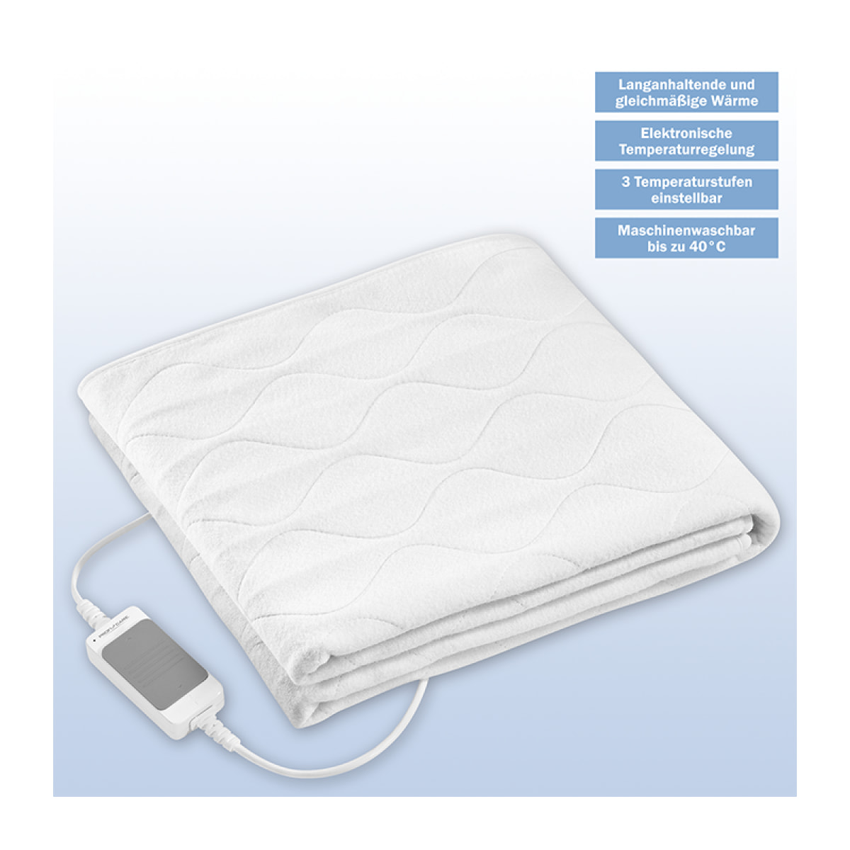 Couverture chauffante Proficare PC-WUB 3060 Blanc